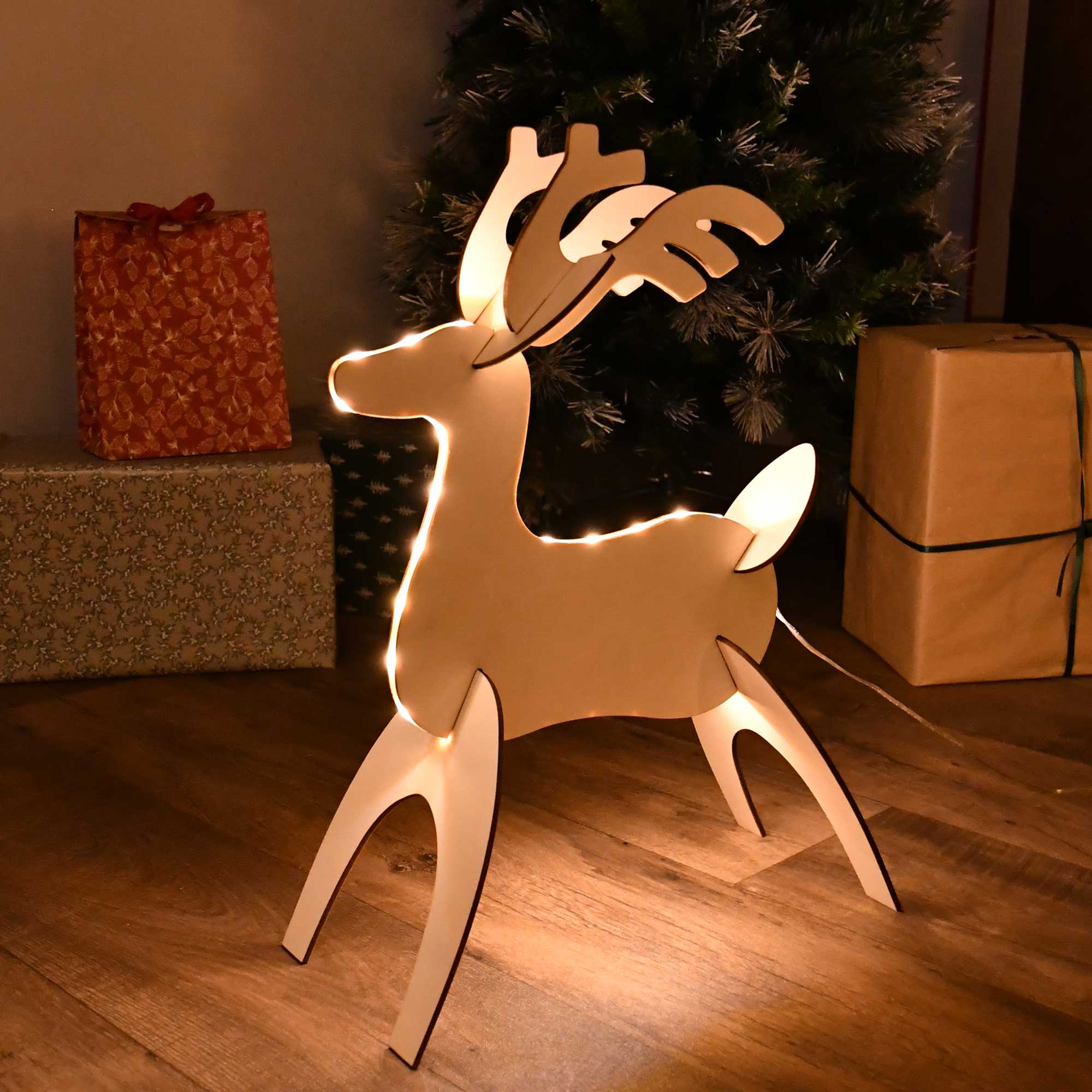 Renne lumineux 3D - H50cm